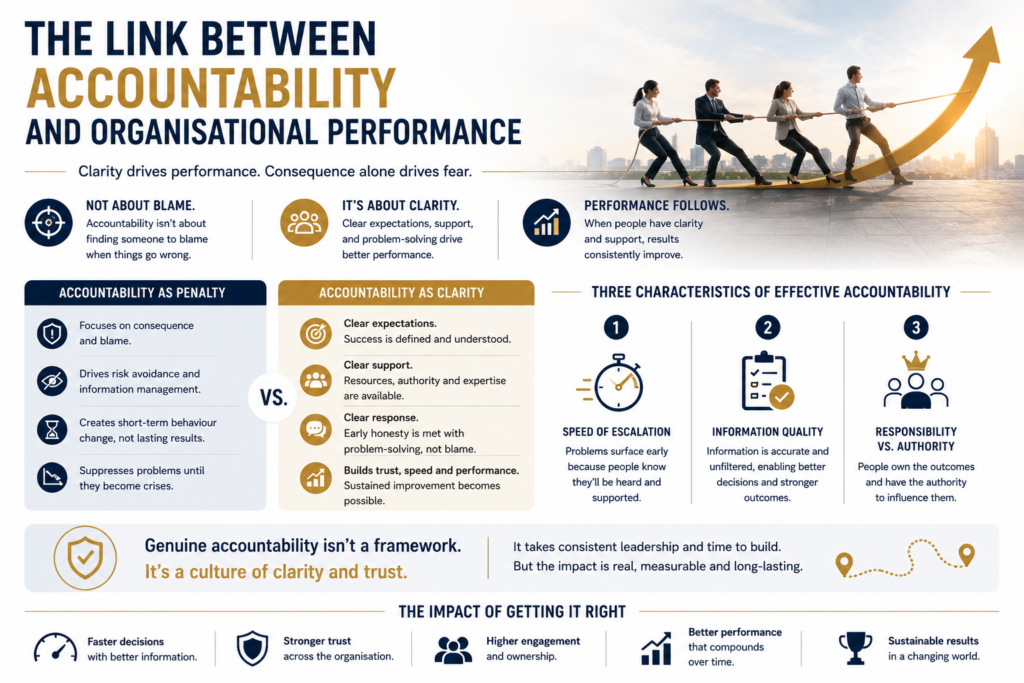 THE LINK BETWEEN ACCOUNTABILITY AND ORGANISATIONAL PERFORMANCE