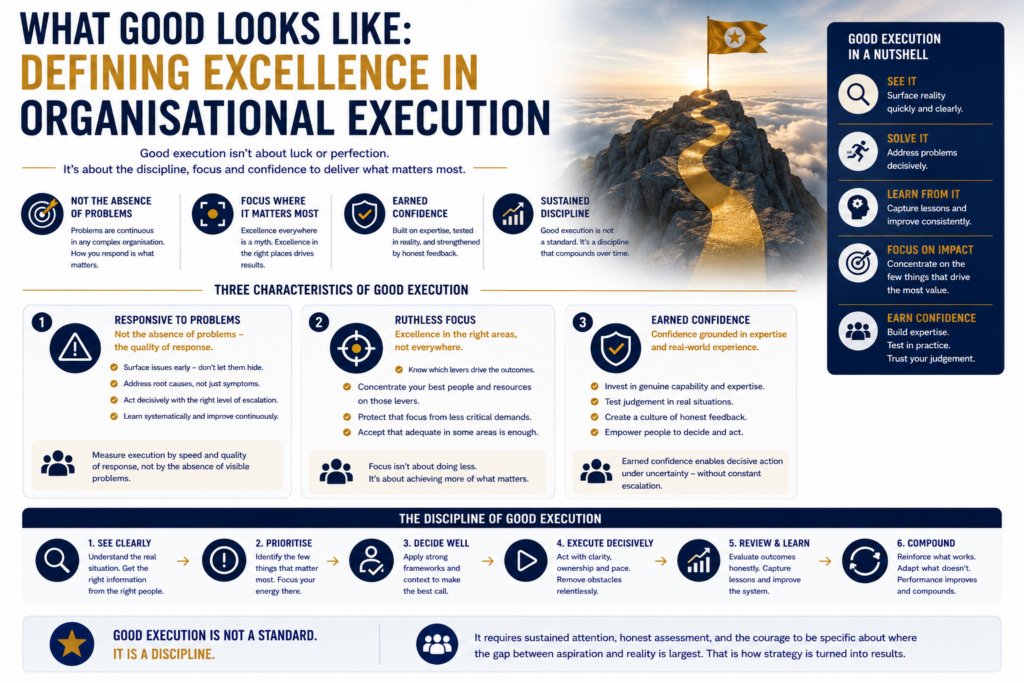 WHAT GOOD LOOKS LIKE DEFINING EXCELLENCE IN ORGANISATIONAL EXECUTION