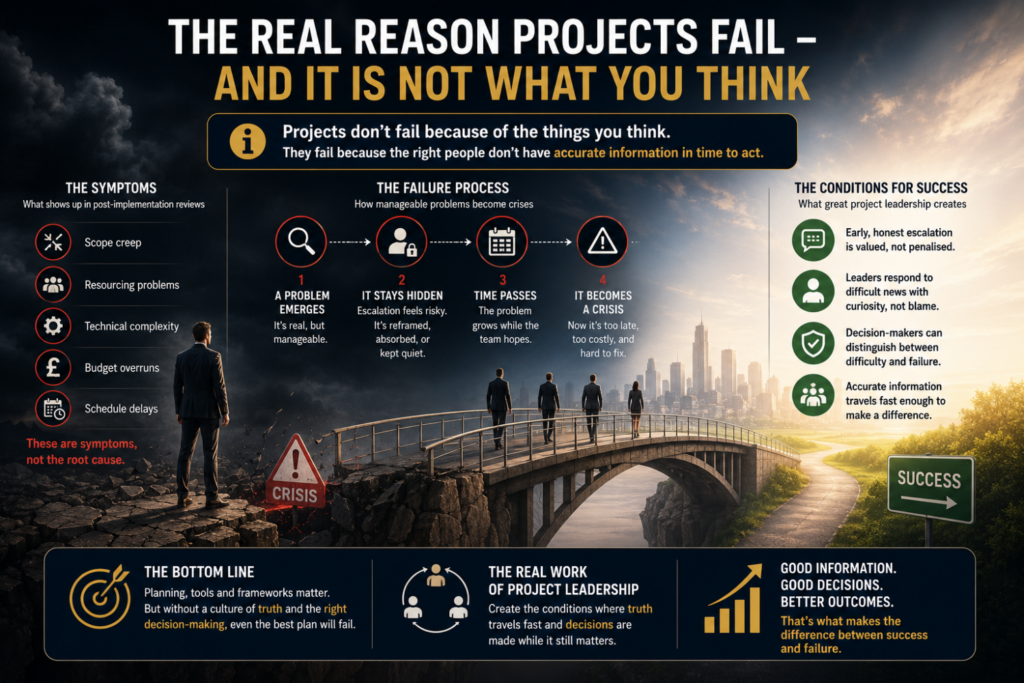 THE REAL REASON PROJECTS FAIL – AND IT IS NOT WHAT YOU THINK